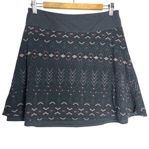 Marmot Samantha skirt Grey Print Pull On Mini Length, size M